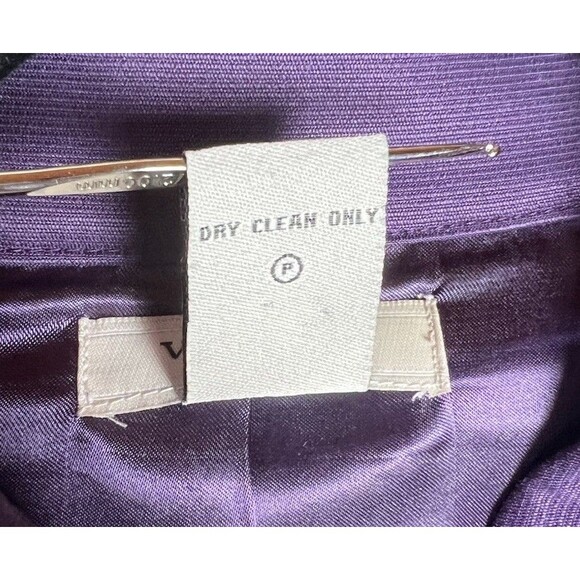 Vertigo Paris Size M Avant Garde Plum Purple Origami Pleated Womens Jacket Dress - Picture 6 of 6